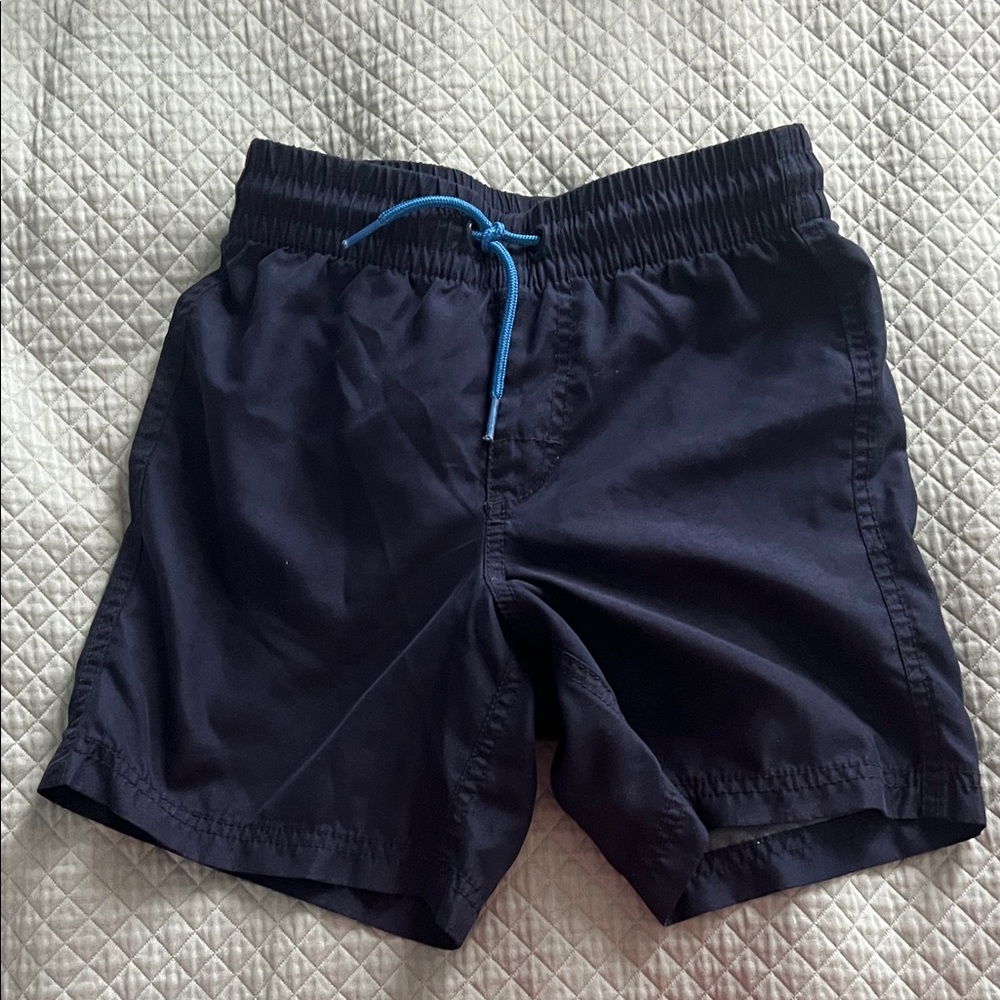 Old Navy Navy Blue Swim Trunks with Bright Blue Drawstring